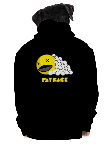 Payback pánska mikina na zips Black