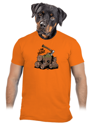 I Am Groot pánske tričko Orange