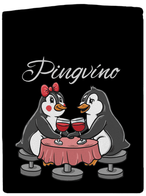 Pingvíno pánska mikina na zips Black