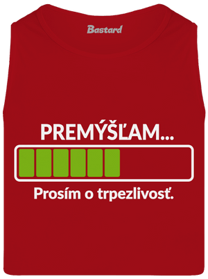 Premýšľam pánske tielko Red