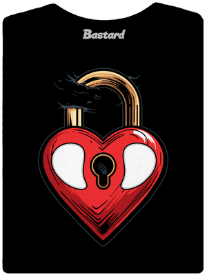 Zámok lásky dámske tričko Black