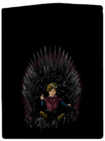 Tyrion na tróne pánska mikina na zips Black