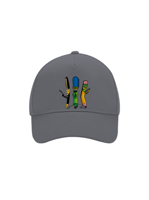 Písací gang šiltovka baseballka Graphite grey