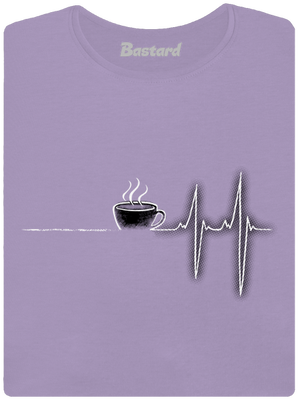 Coffee help dámske tričko s lemom Lavender