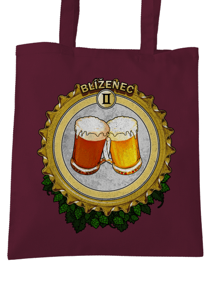 Pivný horoskop: Blíženec taška Burgundy