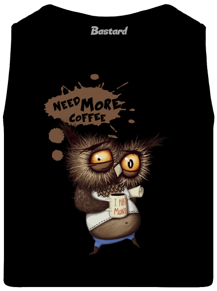 Need more coffee pánske tielko Black