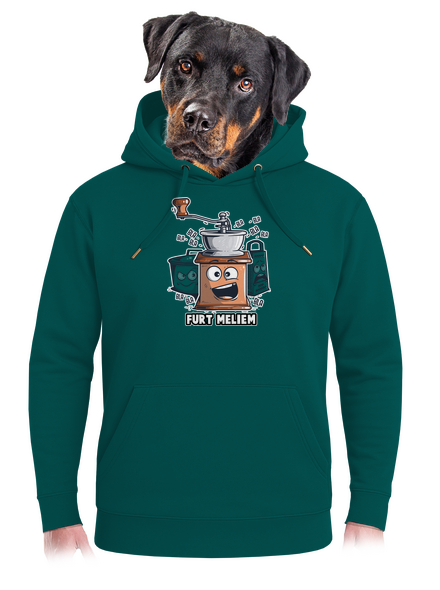 Mlynček unisex mikina premium Emerald Green