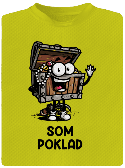 Som poklad detské športové tričko Neon Yellow