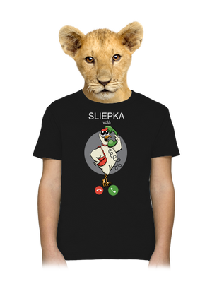 Sliepka volá detské tričko Black