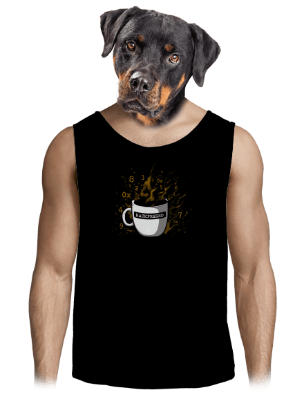 Hackpresso  pánske tielko Black