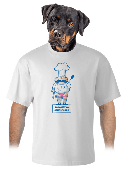 Tajomstvo šéfkuchára unisex tričko oversized White