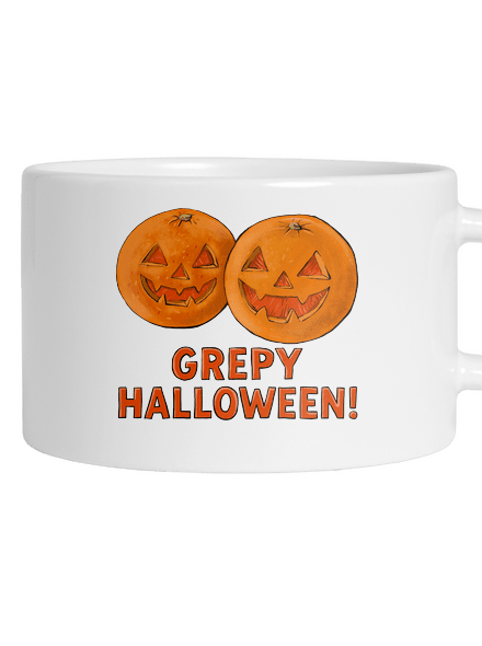 Grepy Halloween hrnček makronka White