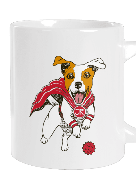 Jack Russell veľký hrnček White