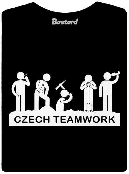 Czech Teamwork dámske tričko prémium Black