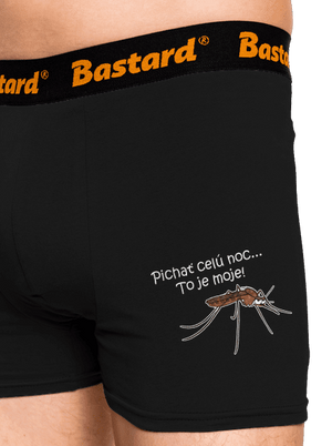 Komár s výdržou boxerky Black
