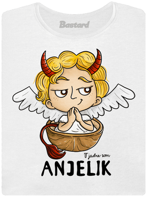Anjelik dámske tričko s lemom White