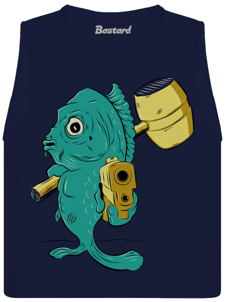Posledná štedrovečerná dámske tielko voľné Navy