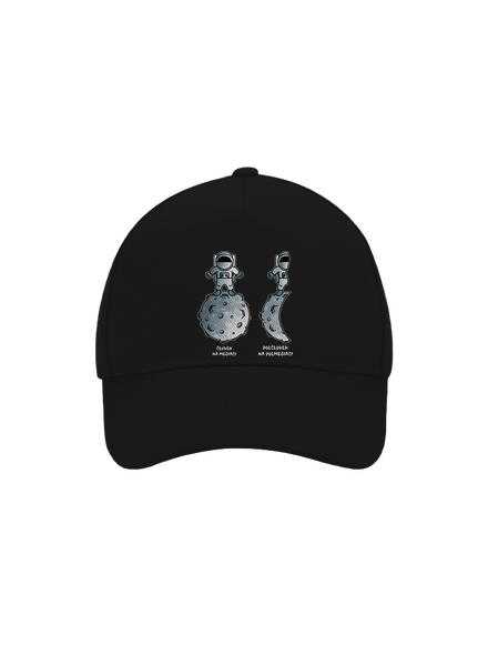 Polčlovek na polmesiaci šiltovka baseballka Black