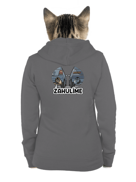 Zahulíme dámska mikina na zips Steel Gray