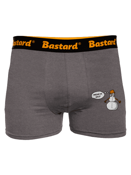 Mrznú mi gule boxerky Gray Melange