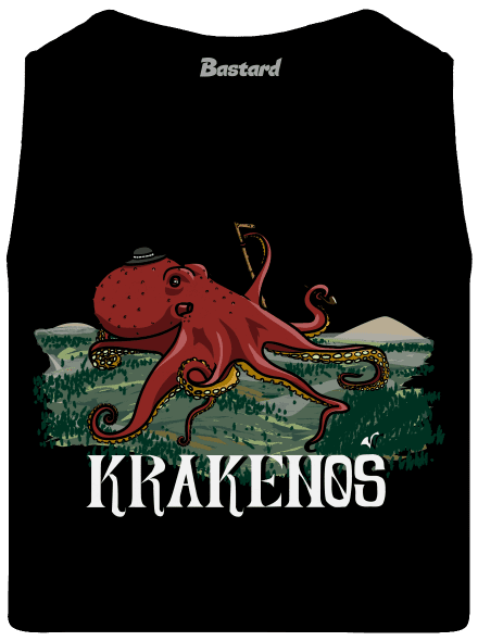 Krakenoš pánske tielko Black