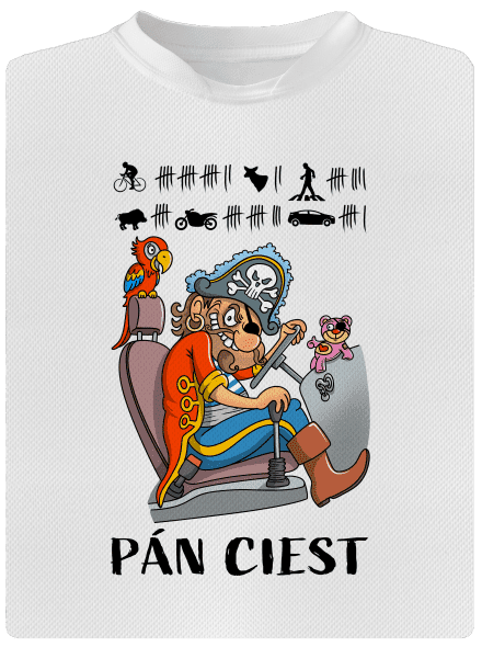Pán ciest detské športové tričko White