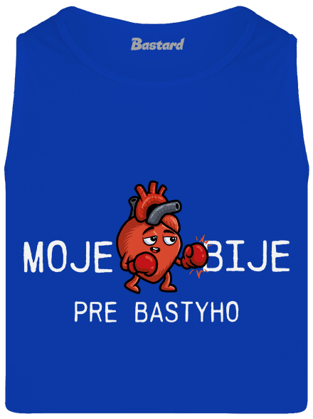 Moje srdce bije pánske tielko Royal Blue