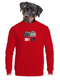 unisex mikina bez kapucne