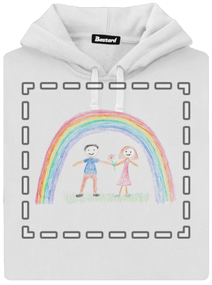 Detské kresby - Nahraj vlastnú dámska mikina klokanka White