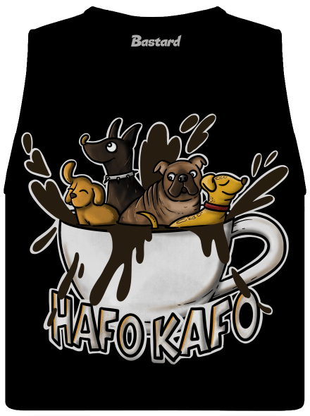 Hafo kafo dámske tielko voľné Black