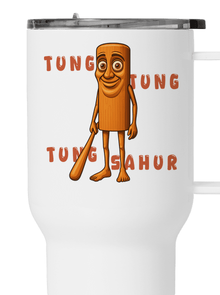 Tung Tung Tung Sahur – Italian Brainrot termohrnček White