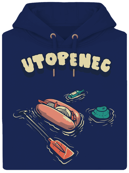 Utopenec unisex mikina premium Navy