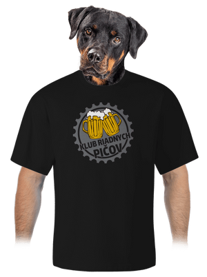 Klub riadnych pičov unisex tričko oversized Black