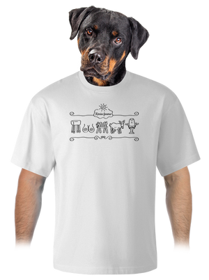 Kozia farma unisex tričko oversized White