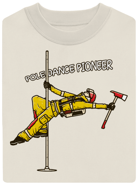 Pole Dance by Dežik unisex mikina bez kapucne Off White