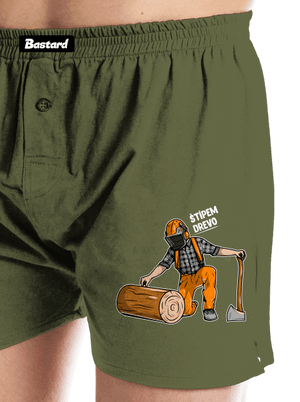 Drevorubač pánske trenky Khaki