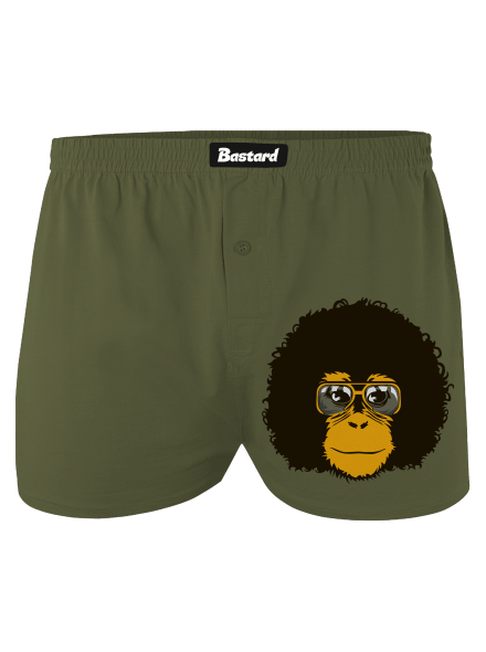 Retro opičiak pánske trenky Khaki