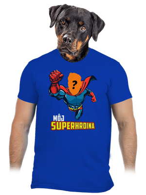 Môj superhrdina pánske tričko Royal Blue
