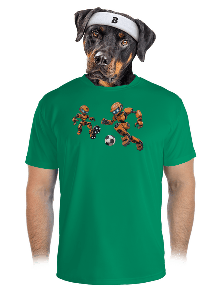 AI futbal pánske športové tričko Kelly Green Mal