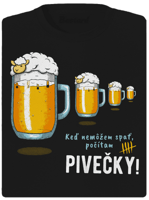 Pivečka dámske športové tričko Black