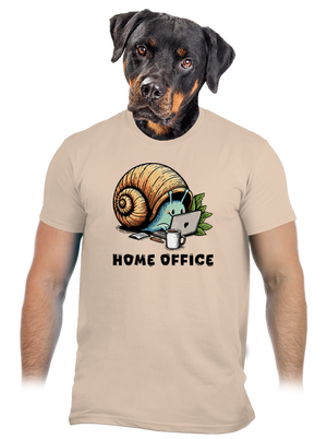 Slimákov home office pánske tričko Sand