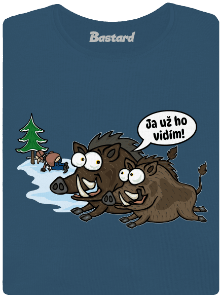 Ja už ho vidím dámske tričko prémium Petrol Blue