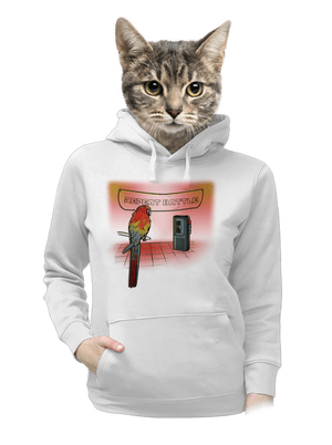 dámska mikina klokanka