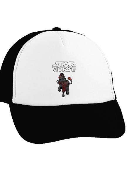 Star horse šiltovka truckerka Black cap
