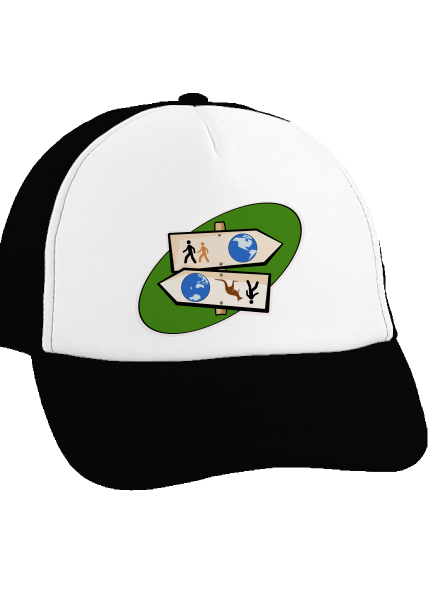 Diaľkový pochod šiltovka truckerka Black cap