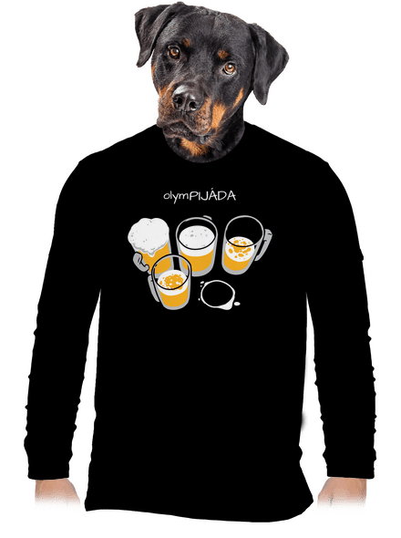 Pijáda pánske dlhý rukáv Black