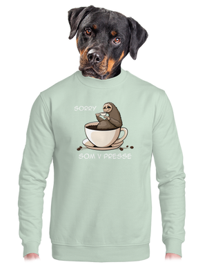 V presse unisex mikina bez kapucne Blush Mint