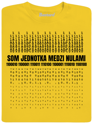 Jednotka medzi nulami pánske tričko Gold