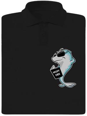 Moby Dick pánska polokošeľa Black