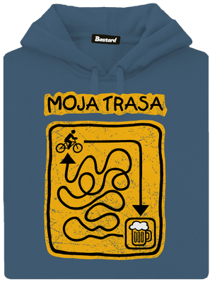 Moja trasa dámska mikina klokanka Denim